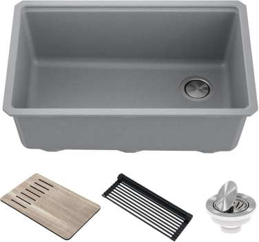 Kraus Bellucci™ KGUW230MGR - 30 Inch Single Bowl Granite Undermount Kitchen Sink