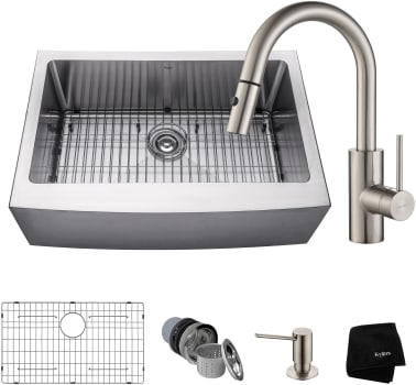 Kraus Khf20030262041ss 30 Inch A Front Kitchen Sink And Kraus Handmade Series Khf20030262041ss 30 Inch A Front Kitchen Sink
