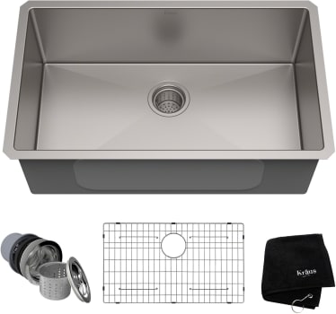 Kraus Standart PRO Series KHU10030 - Undermount 16 Gauge Stainless Steel Single Bowl Kitchen Sink