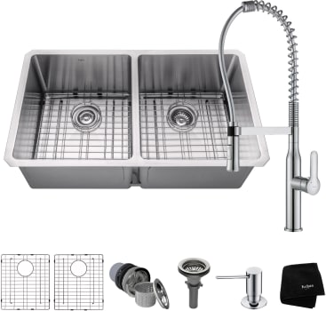 Kraus Handmade Series KHU10233165041CH - Chrome Set View