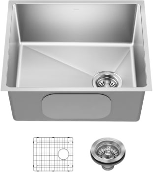 Kraus Fairlane KHU64121 - 21” Undermount Single Bowl 18-Gauge Stainless Steel Kitchen Sink