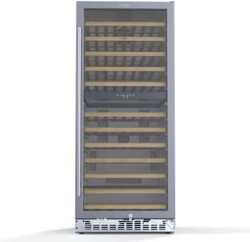 Koolmore KMCW92DZSS - 23 in. Dual Zone, Full Glass Door, Wine Cooler Refrigerator, Freestanding or Built-In Unit, 9.7 cu ft. KM-CW92DZ-SS.