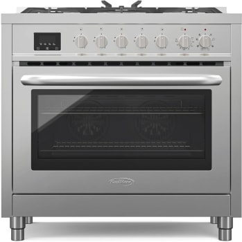 Koolmore KMFR36DFSS - 36 Inch Professional Dual Fuel range Stainless Steel with Legs