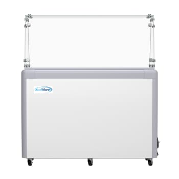 Koolmore KMGDC49SDFG - 50 Inch Freestanding Gelato Dipping Cabinet Freezer
