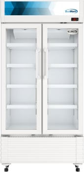 Koolmore KMMDR2GD35 - 35 Inch Freestanding Commercial Merchandiser Refrigerator