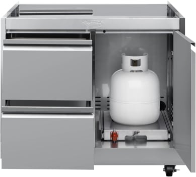 Koolmore KMOKSBQ30CAB - 32 in. Outdoor Stainless-Steel Cabinet for Built-in BBQ Grill with 2 Drawers (KM-OKS-BQ30CAB)