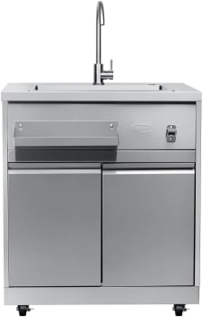 Koolmore KMOKSSWC - 32 in. Sink with Cabinet in Stainless-Steel for Outdoor Kitchen (KM-OKS-SWC)