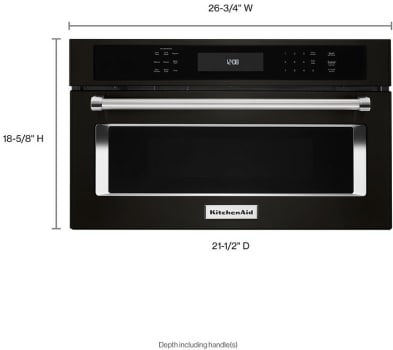 KitchenAid KMBP107EBS 27 Inch Built-in Microwave Oven with 1.4 Cu. Ft ...