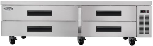 Koolmore KMBR844D - Commercial 84 Inch Chef Base Refrigerator