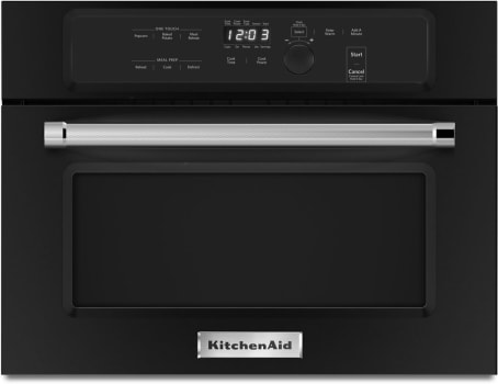 KitchenAid KMBS104EBL - 24 Inch Built In Microwave Oven with 1,000 Watt Cooking