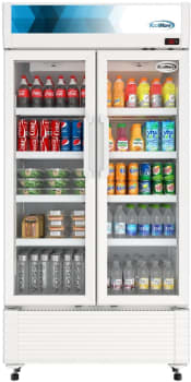 Koolmore KMMDR2GD39 - 39 Inch Freestanding Commercial Merchandiser Refrigerator
