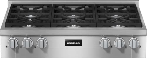 Miele KMR11343LPCTS - 36 Inch All Gas (6 Burner) Rangetop