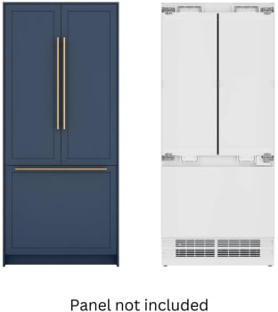 Koolmore Reserve KMRER36FDPR - 36 Inch Built-In Panel Ready French Door Refrigerator (Panel Not Included)