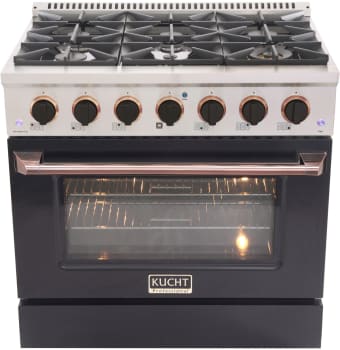Kucht Professional KNG361KROSE - 36 Inch Freestanding Dual Fuel Range
