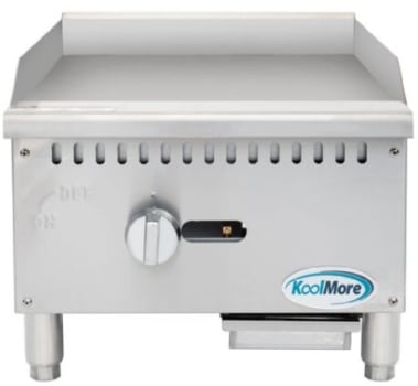 Koolmore KMGG118M - 18 Inch Stainless Steel Gas Griddle with 30,000 BTU Burner