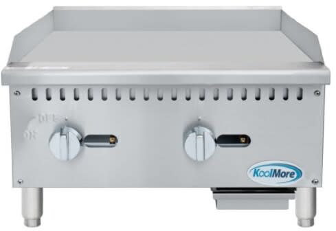 Koolmore KMGG224M - 24 Inch Stainless Steel Gas Griddle with 60,000 BTU Burner