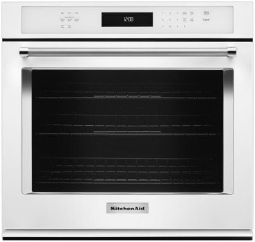 KitchenAid KOSE500EWH - 30 Inch Single Convection Electric Wall Oven with 5 cu. ft. Capacity