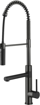 Kraus Artec Pro Series KPF1604MBSFSB - Commercial Style Pull-Down Single Handle Kitchen Faucet with Pot Filler in Matte Black / Spot Free Black Stainless Steel