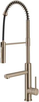 Kraus Artec Pro Series KPF1604SFACB - Commercial Style Pull-Down Single Handle Kitchen Faucet with Pot Filler in Spot Free Antique Champagne Bronze
