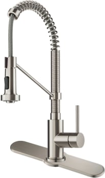 Kraus Bolden Series KPF1610SFSDP03SFS - Commercial Kitchen Faucet with Deck Plate