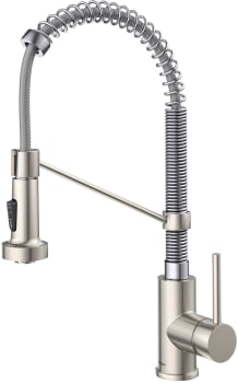 Kraus Bolden Series KPF1610SSCH - Commercial Style 2-Function Single Handle Pull Down Kitchen Faucet in Stainless Steel / Chrome