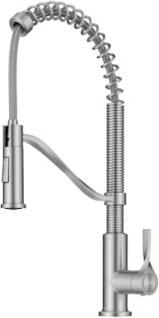 Kraus KPF2635SFS - Commercial Style 2-Function Single Handle Pull Down Kitchen Faucet in Spot-Free Stainless Steel