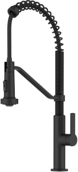 Kraus Oletto Series KPF2643MB - Commercial Style 2-Function Single Handle Pull Down Kitchen Faucet in Matte Black