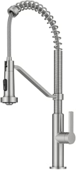 Kraus Oletto Series KPF2643SFS - Commercial Style 2-Function Single Handle Pull Down Kitchen Faucet in Spot-Free Stainless Steel