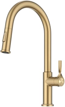 Kraus KPF2840SFBB - 2-Function Single Handle Pull Down Kitchen Faucet in Spot-Free Brushed Brass