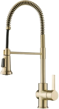 Kraus Britt™ Series KPF1690SFACB - Britt™ Commercial Style Kitchen Faucet in Spot Free Antique Champagne Bronze