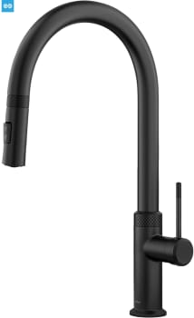 Kraus KPF2654MB - Modern Industrial Pull-Down Single Handle Kitchen Faucet in Matte Black