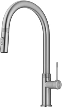 Kraus Oletto Series KPF2654SFS - Modern Industrial Pull-Down Single Handle Kitchen Faucet in Spot Free Stainless Steel