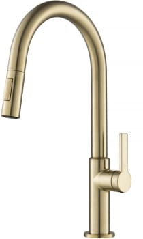 Kraus Oletto Series KPF2820SFACB - Oletto™ Single Handle Pull-Down Kitchen Faucet in Spot Free Antique Champagne Bronze