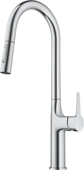 Kraus Oletto Series KPF3101CH - Tall Modern Pull-Down Single Handle Kitchen Faucet in Chrome