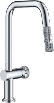 Kraus KPF3126CH - Industrial Pull-Down Single Handle Kitchen Faucet in Chrome