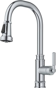 Kraus Allyn KPF4101CH - Transitional Industrial Pull-Down Single Handle Kitchen Faucet in Chrome