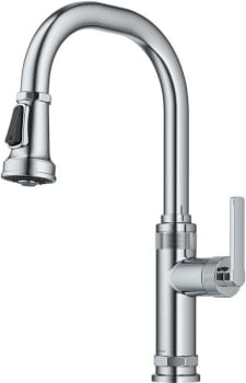 Kraus Allyn KPF4102CH - Industrial Pull-Down Single Handle Kitchen Faucet in Chrome
