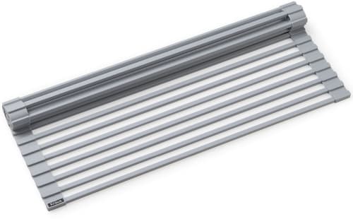 Kraus KRM11LG - Workstation Multipurpose Over Sink Roll-Up Dish Drying Rack Light Grey