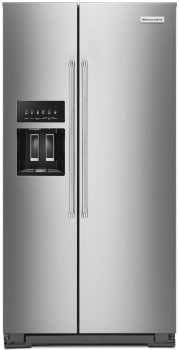 KitchenAid KRSC703HPS - 22.6 cu ft. Counter-Depth Side-by-Side Refrigerator with Exterior Ice and Water and PrintShield™ Finish