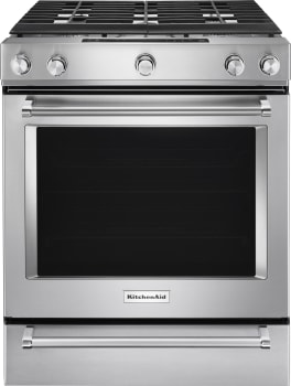 KitchenAid KSGB900ESS - 30 Inch Slide-In Gas Range