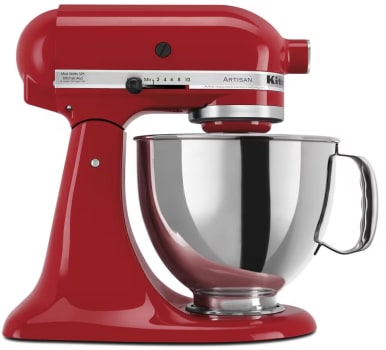 KitchenAid Artisan® Series KSM150TBER - Value Bundle Artisan® Series 5 Quart Tilt-Head Stand Mixer with Additional 3 Quart Bowl - Empire Red
