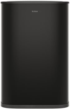 Kraus KTCS14MB - 14.5 Gallon / 55 Liter Motion Sensor Kitchen Trash Can in Matte Black with Bag Securing Ring and Soft Close Lid