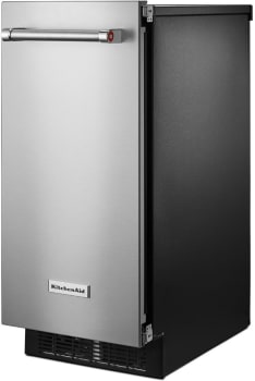 Kitchenaid Ice Machine KitchenAid KUIX335HPS 15 Inch Built-In Undercounter Clear Ice Maker ...