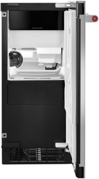Kitchenaid Ice Machine KitchenAid KUIX535HPS 15 Inch Built-In Undercounter Clear Ice Maker ...