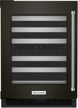 KitchenAid KUWL314KBS - 24 Inch Under Counter Dual Zone Wine Cellar