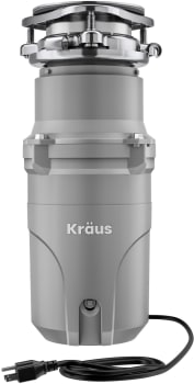 Kraus KWD21050MGR - WasteGuard™ High-Speed 1/2 HP Continuous Feed Ultra-Quiet Motor Garbage Disposal with Power Cord