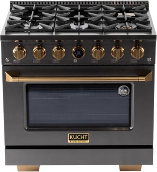 Kucht Professional Gemstone™ KXD36 - 36 Inch Freestanding Dual Fuel Range