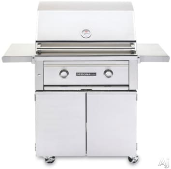 Lynx L500psfng 30 Inch Freestanding Gas Grill With 46 000 Btu 733 Sq In Led And Halogen Illumination Stainless Steel Grilling Grates Ceramic Briquettes And Spark Ignition Natural Gas