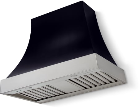 La Cornue CornuFé Cascade CH3630CACBLKSCNB - 36 Inch Wall Mount Range Hood