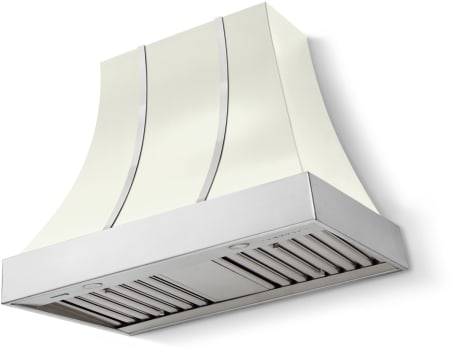 La Cornue CornuFé Cascade CH3630CACPWHPC - 36 Inch Wall Mount Range Hood